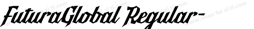 FuturaGlobal Regular字体转换
